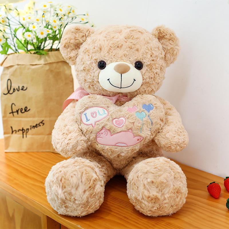 

Rose Party Heart Plush Teddy Bear for Valentine s Day or Birthday Gift 55 cm