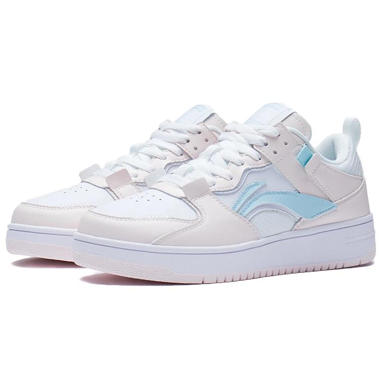 Li Ning Mystic Layer Pro Slip Resistant Abrasion Resistant Low top Skateboard Shoes Women's White Pink AGCR314-6