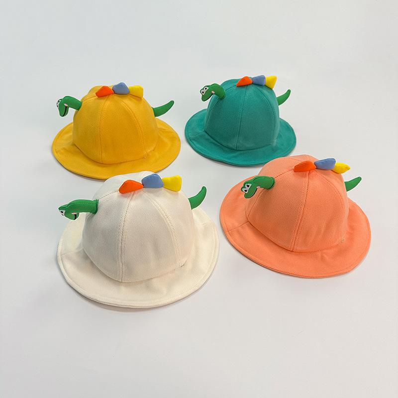 5 Colors Spring Autumn Kids Cartoon Bucket Hat Sun Protection Baby Hats Boys Girls Headwear Caps Children Outdoor Sunshade 1-4Y