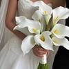 12 Stück Calla-Lilien Simulationsblumen mit PU-Haptik, Geeignet für Hochzeit, Heim- und Bürodekoration, Frühlingsarrangement, Blumendekorationen
