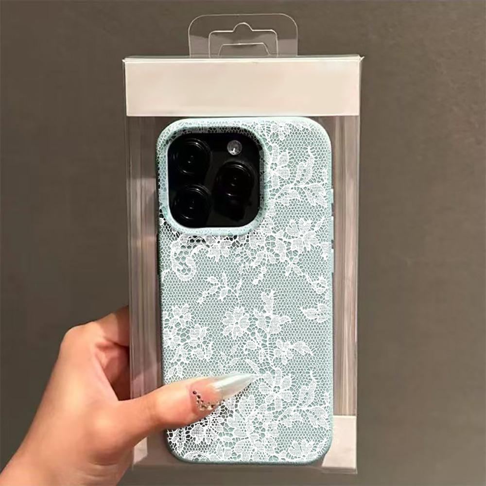 Enchanting Lace Phone Case For IPhone 17 14 16 15 12 11 Pro Max 13 17 Plus Soft Silcone Cover Funda