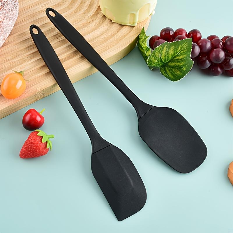 6-Piece Silicone Baking Tools Set, Macaron Color Spatulas Scrapers Oil Brush for Cooking Cake Cream Cheese