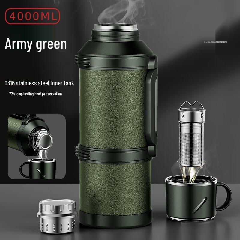 BEANBEANLOVE 316 Stainless Steel Thermal Travel Kettle