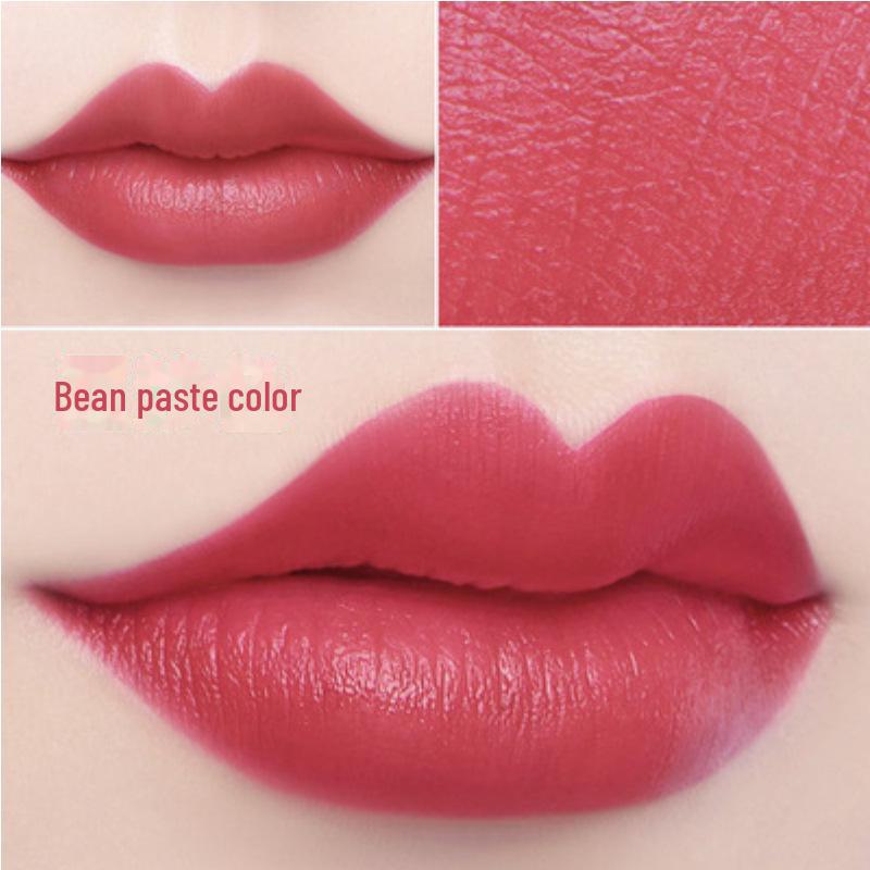 Lan Yi Snowflake Marble Soft Lipstick - Retro Aunt Color, Bean Paste, Tomato Shades, Whitening, All-Match.