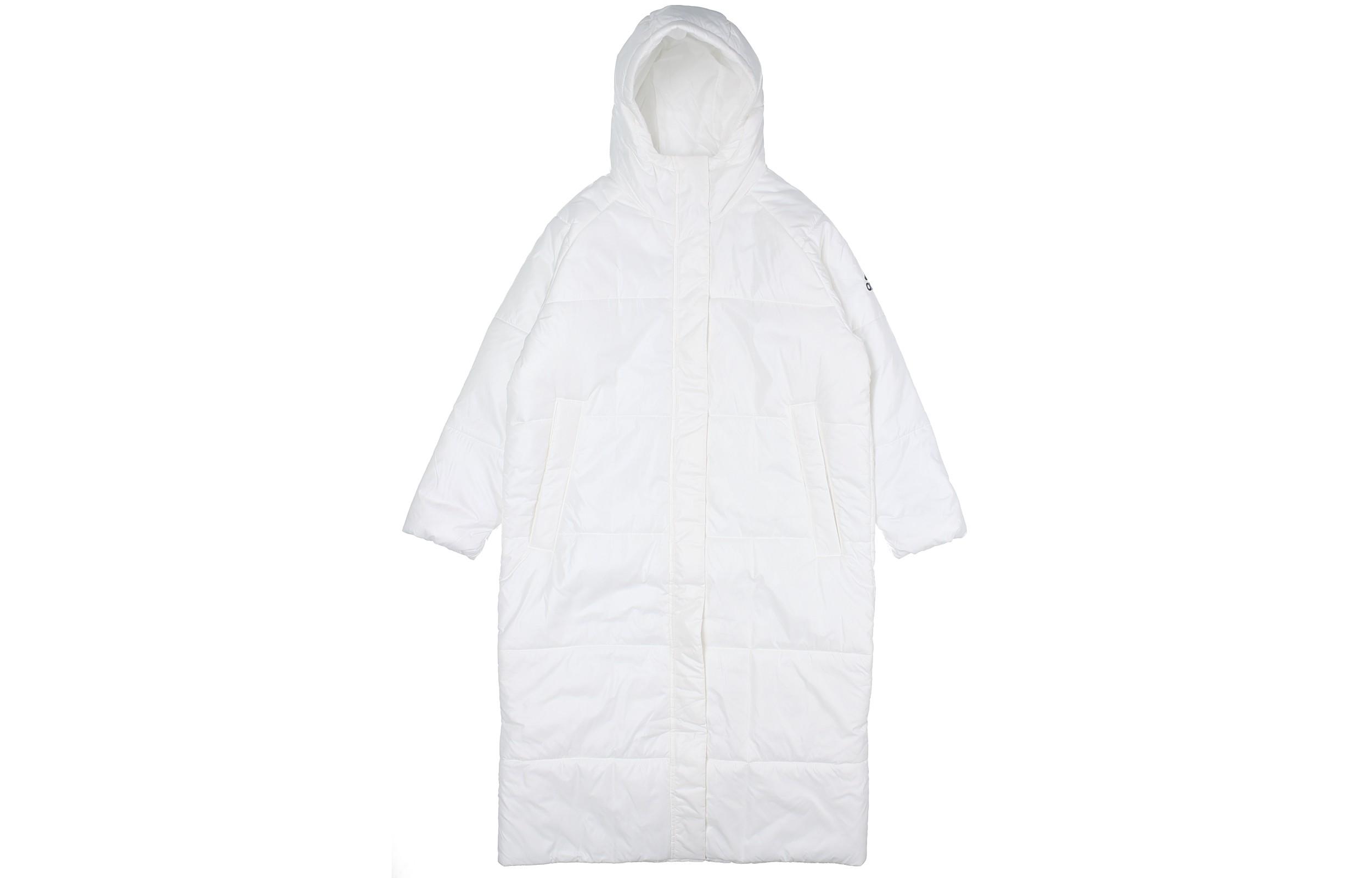 Adidas Puffer Jackets Women s White Hooded Moderate EK4814 XXL