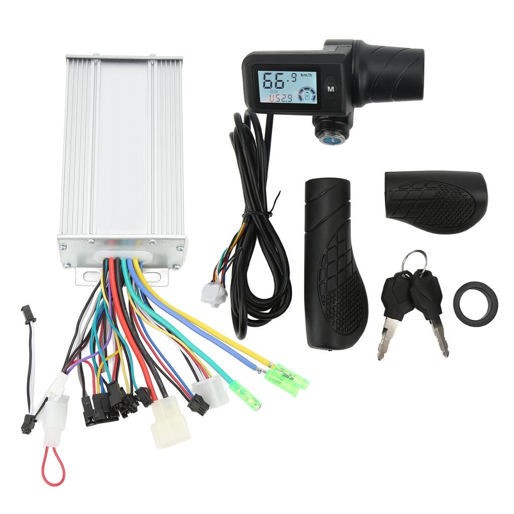 36V 48V 500W Electric Bike Controller Kit Motor Controller with 805 Half Throttle Handle LCD Panel with Lock