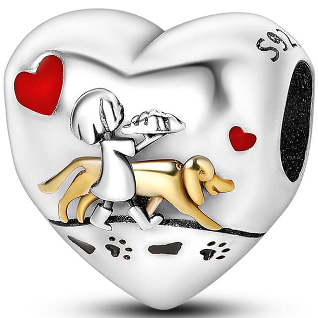925 Silver Heart Silver Series Pendant Charm Beads Fit Original Bracelet Necklace For Women Diy Making Jewelry Gift