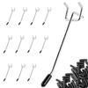Nivithi PHS15 Perforated Board Hooks, 55-Piece Set, T-Shaped, with Rubber, 25mm Hole Pitch, 5-6mm Hole Diameter, Fixed Mounting Bracket, 150mm Long, F