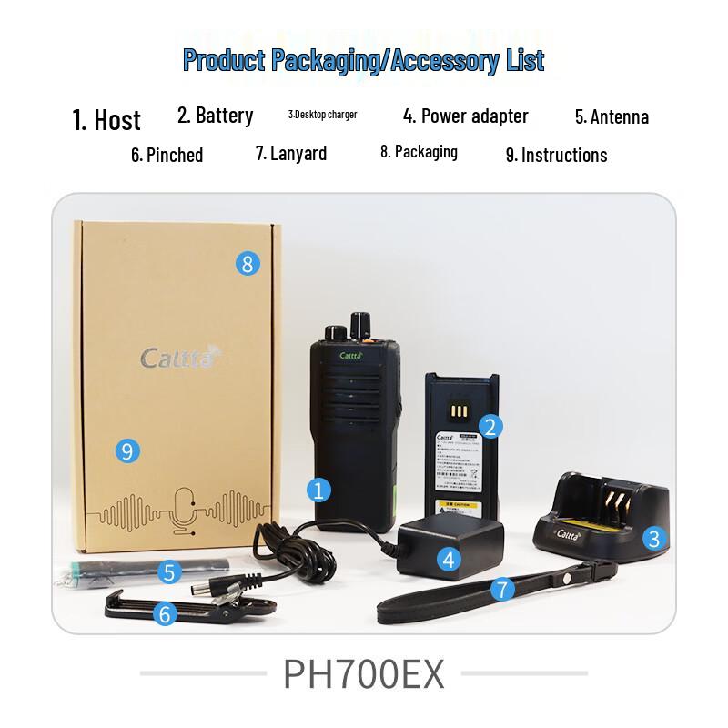Caltta PH700Ex Explosion-Proof Digital Walkie-Talkie (CN Version)