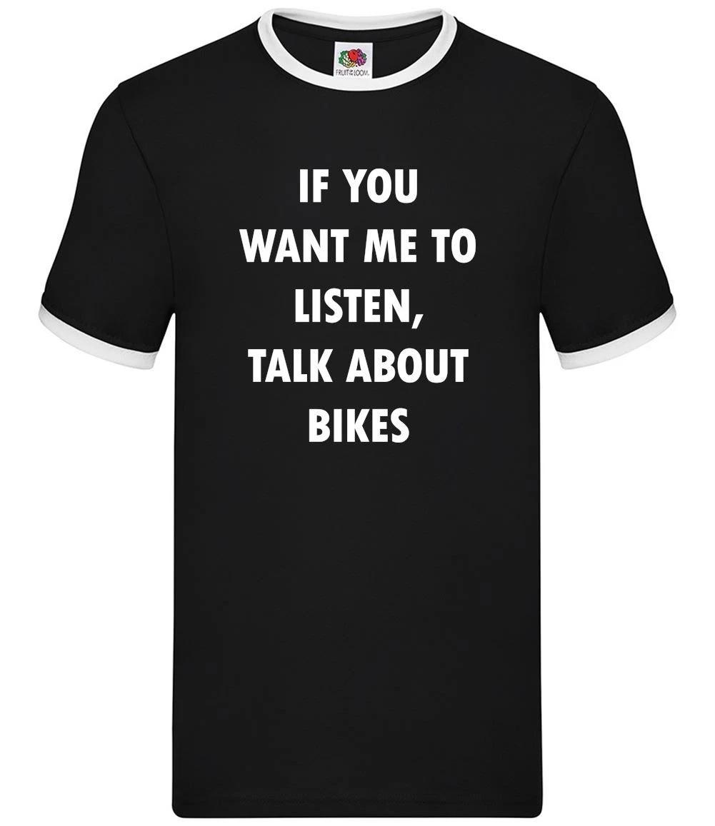 Talk About Bikes - Mens Ringer - Bike Bicycle Cycle Cycling Ride Tour XS