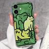 For iPhone 17 Air 16 15 14 13 Pro Max Plus 16e Luxury Clear Phone Case Cute Couple Piggy Pattern Soft Silicone Anti Slip Shell For iPhone Bumper Cover