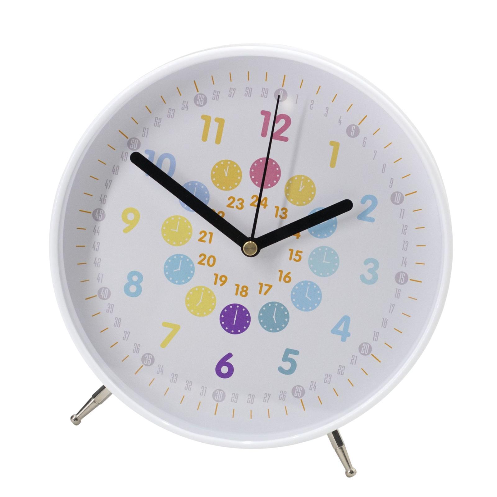 

Decorative Clock Ornament Silent Creative Decor Indoor Colorful Numbers Kids