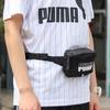 Puma Plus Waist Bag Ii Sports Leisure Zipper Closure Polyester Sports Bag Unisex Waist Bag Black 075751-01