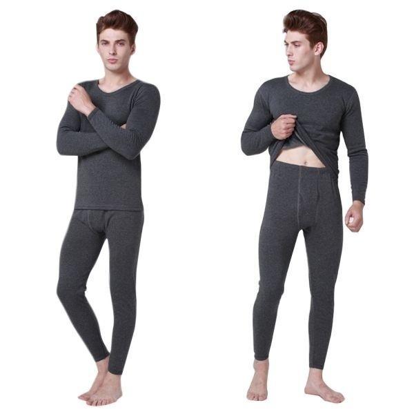 Roupa interior térmica quente masculina Long Johns Conjuntos de roupa interior térmica grossa Long Johns