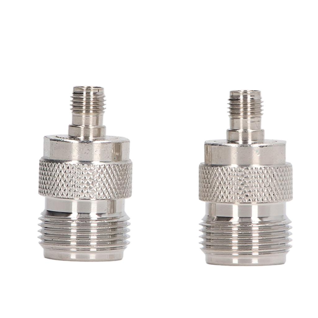 2Pcs N Female to SMA Female Adapter RF Coaxial Coax Cable Connector Home Audio Accessories
