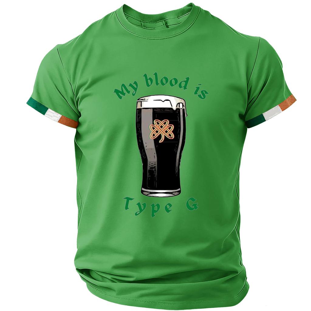 T-shirt décontracté à manches courtes et col rond pour homme
