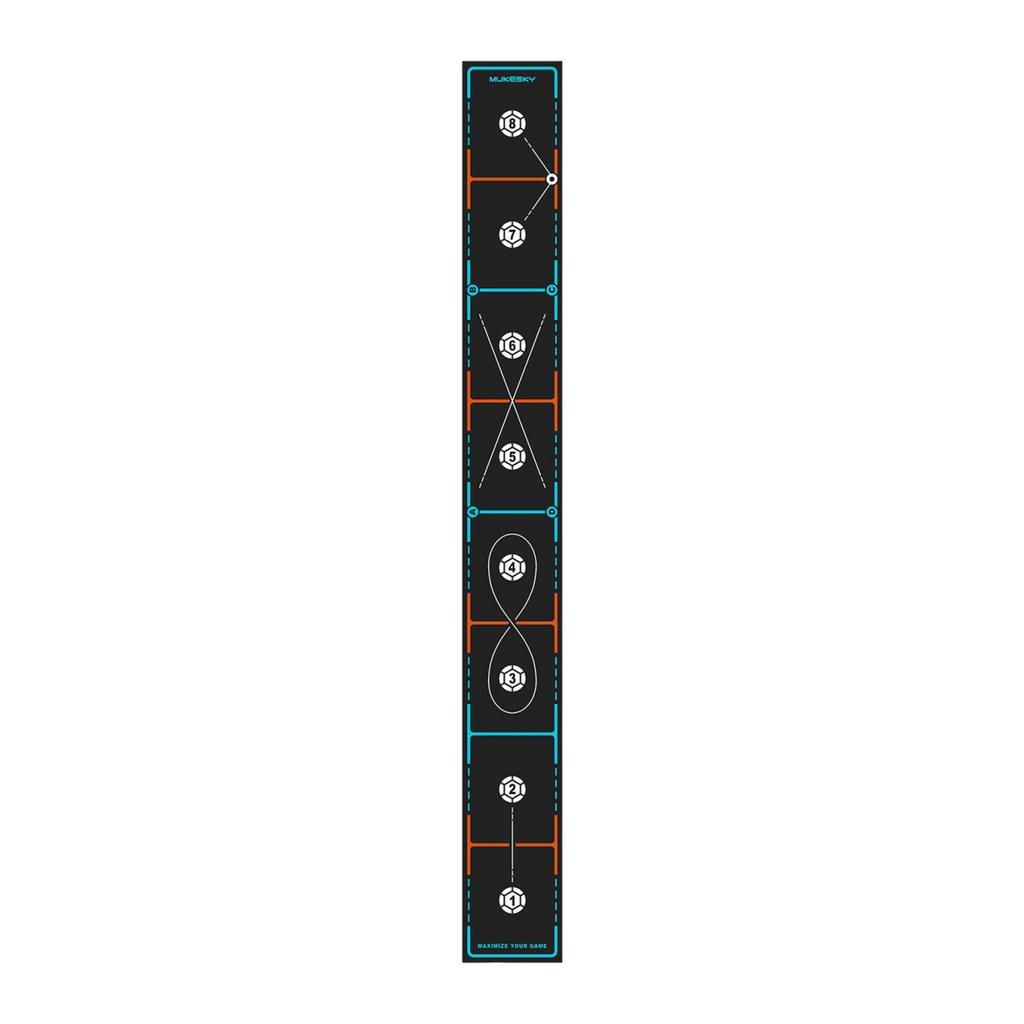 Football Training Agility Step Mat 4 In 1 Footwork Assistance Mats Silent Rubber Base Football Pad for Indoor Outdoor Home Gym