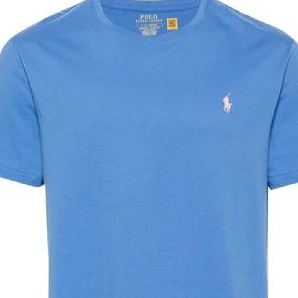Polo Ralph Lauren Logo Rund Hals Kort Ermet T-skjorte Herre T-skjorter Himmelblå 710671438-354