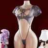 Sexy One-piece   Hollow Open Bra Baby Doll Cosplay Bodysuit Sexy Women's Sex Clothes Crotchless Exposed Navel Erotic Costumes