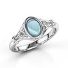 European & American Style Turquoise Ring - Women's Versatile Fashion Jewelry