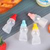 1/2/4Pcs Mini Condiment Squeeze Bottles 23Ml Honey/Ketchup/Soy Sauce/Salad Dressing Dispensers Lunchbox Squeezable Containers