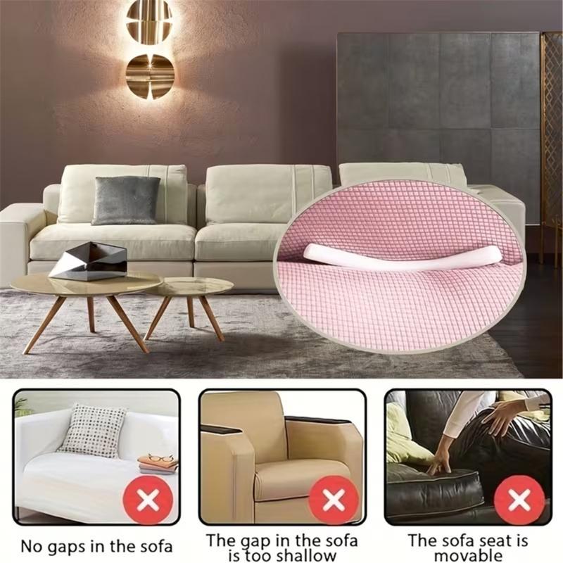 Mehrzweck-Sofa-Verrutschschutz-Sticks 30 Stück Polyester-Materialien Zuschneidbare Schaumstoff-Füller