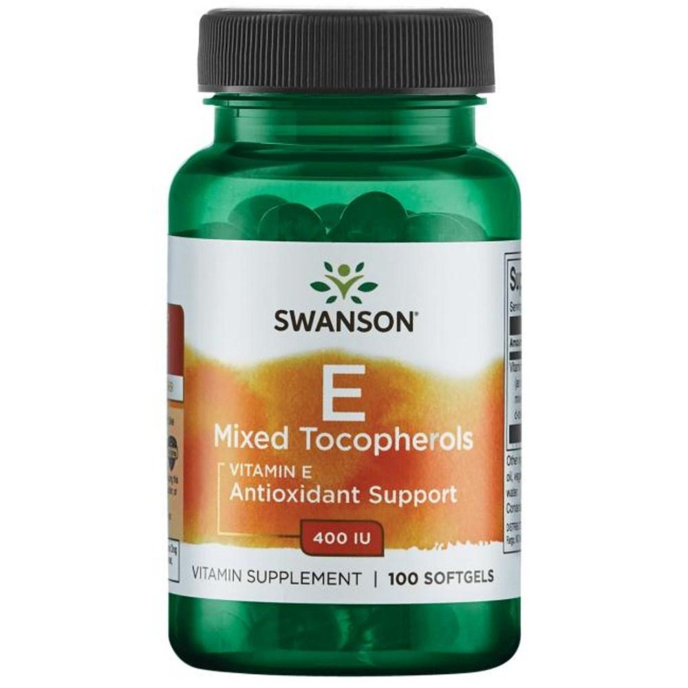 Swanson Vitamin E Mixed Tocopherol 400 IU Softgels 1 pcs (100 Tablets)