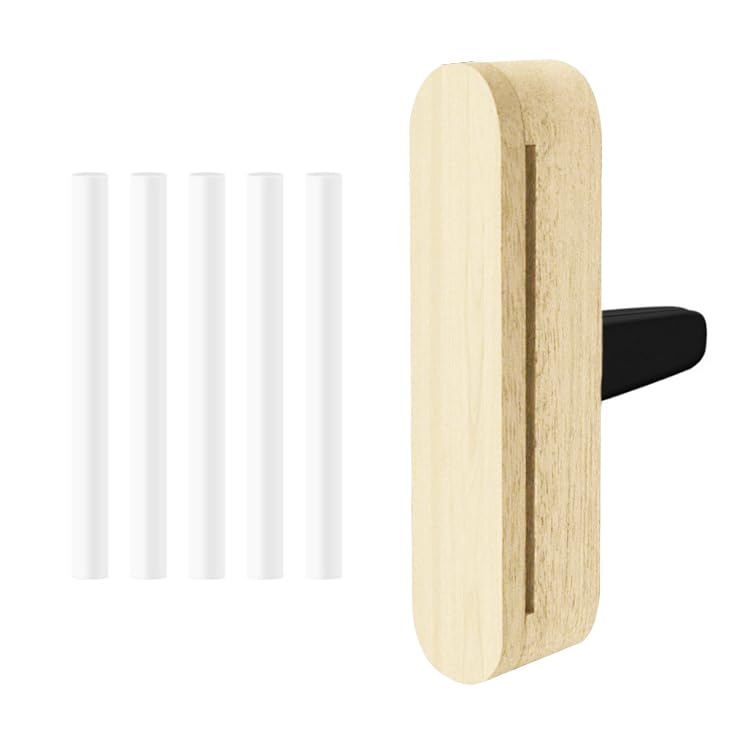 

KDSSYFT Автомобильный ароматизатор Натуральное дерево Клипса Держатель аромата Автомобильный сменный блок Rice colour