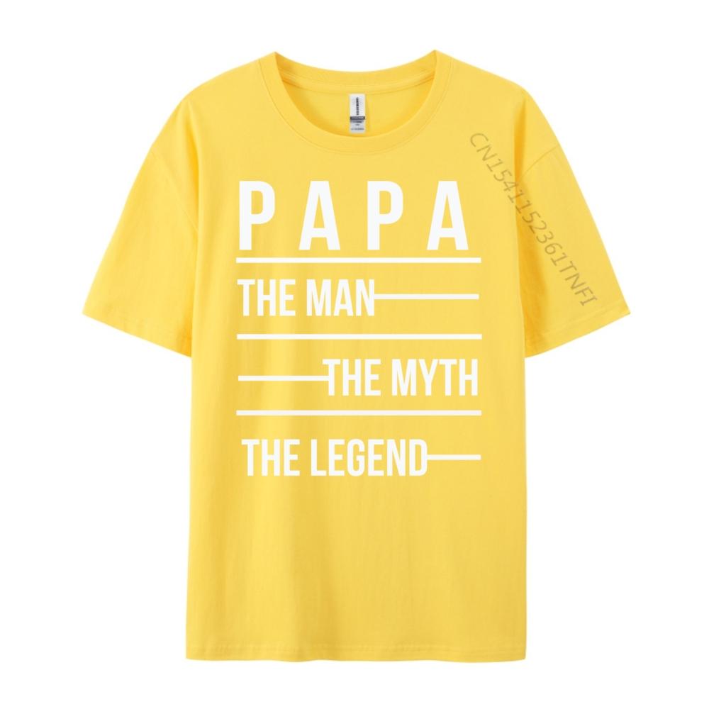 Papa Myth Legend Mens Shirts Graphic Tee Man Clothes Grahpic Tee Shirt T Shirts
