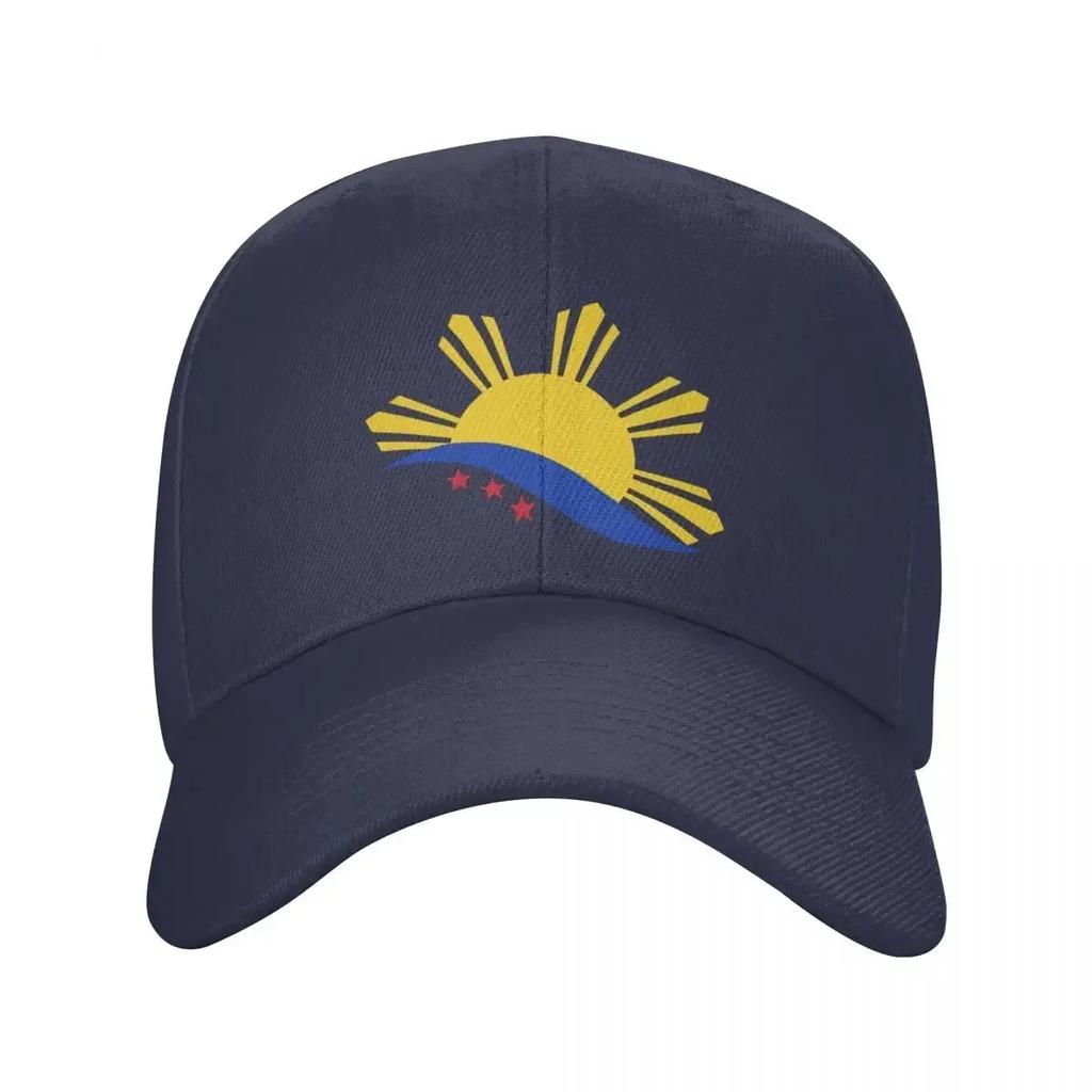 Fashion 3 Stars And A Sun Philippines Flag Baseball Cap for Unisex WoUnisex Breathable Dad Hat Sun Protection Snapback Caps