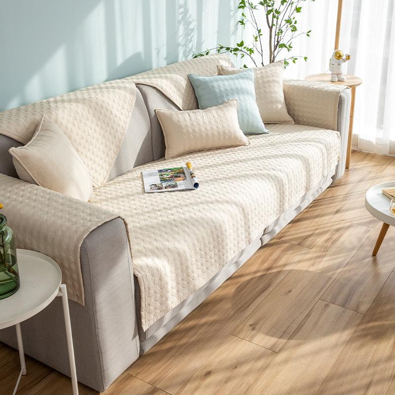 

Однотонная ткань из чистого хлопка. Нескользящая диванная подушка для рукоделия. Четыре сезона. Универсальное простое полотенце для дивана. Чехол. Ткань для чехла на подушку на спинку. 70*70cm