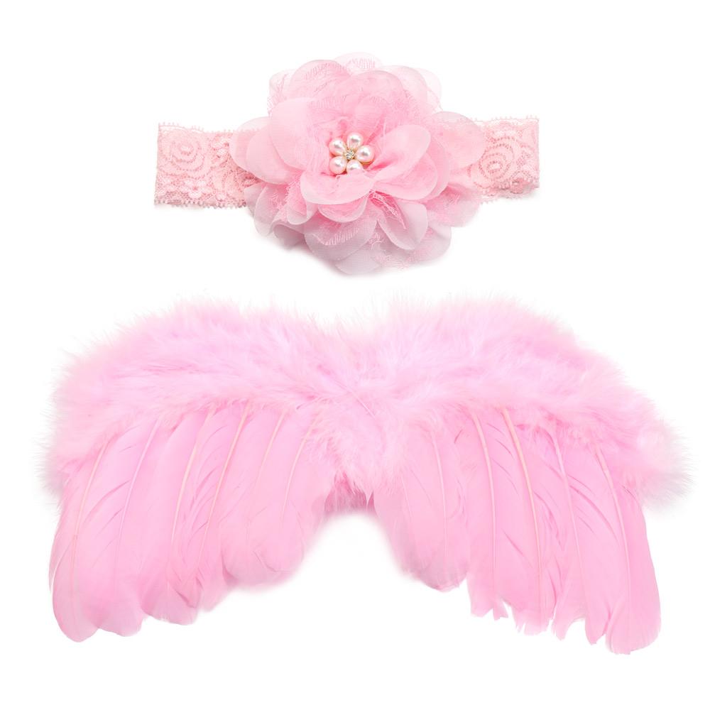 New Kids Dress Girls Headwear Baby Clothing Angel Wing Baby Photo Props Costumes For Infants Newborn Photography Accessories