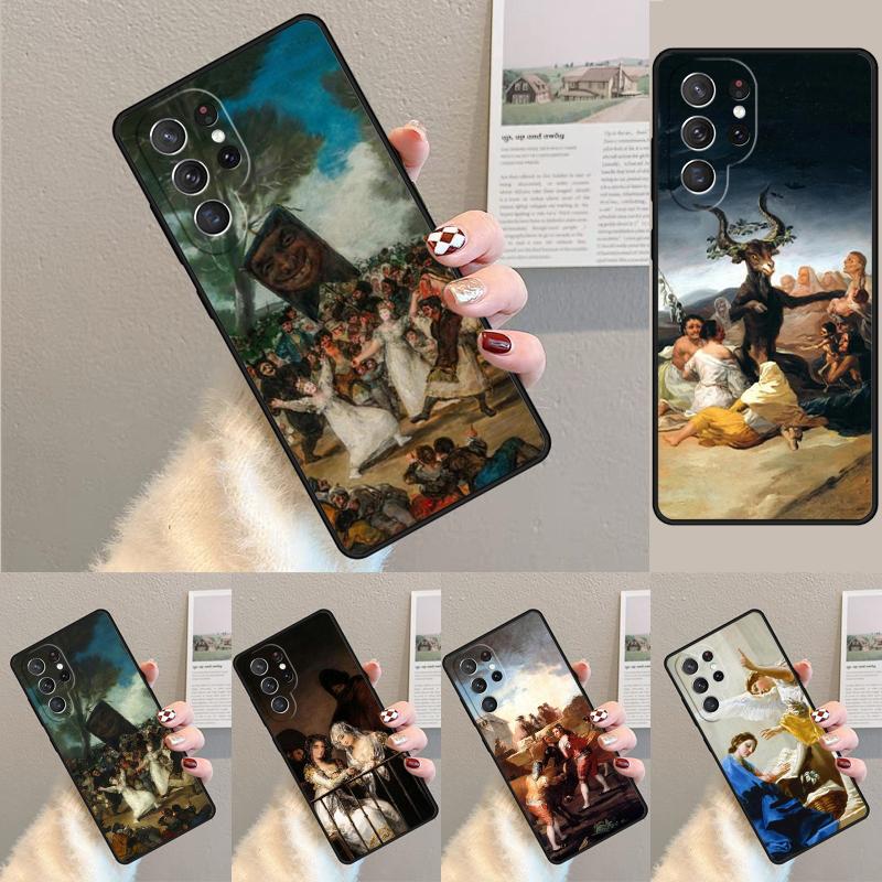 Francisco Goya Paintings Phone Case Cover For Samsung Galaxy S24 S25 Ultra S21 S22 Ultra S10E Note 10 Plus Note 20 FE S23