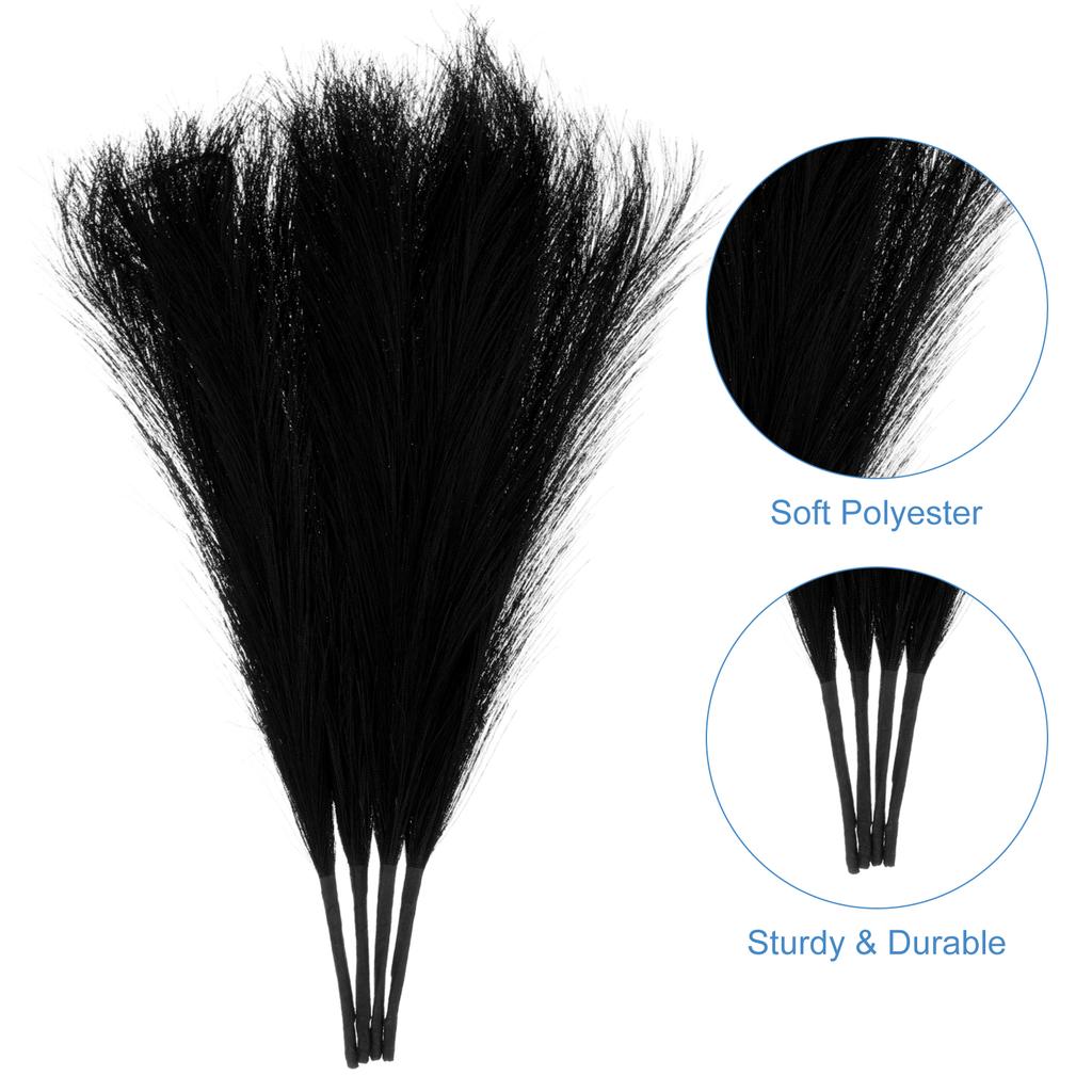 4 Stück 45cm Künstliches Pampasgras Fake Pflanze Schilf Falsches Pampasgras DIY Strauß für Hochzeit Party Haus Wohnzimmer Dekoration