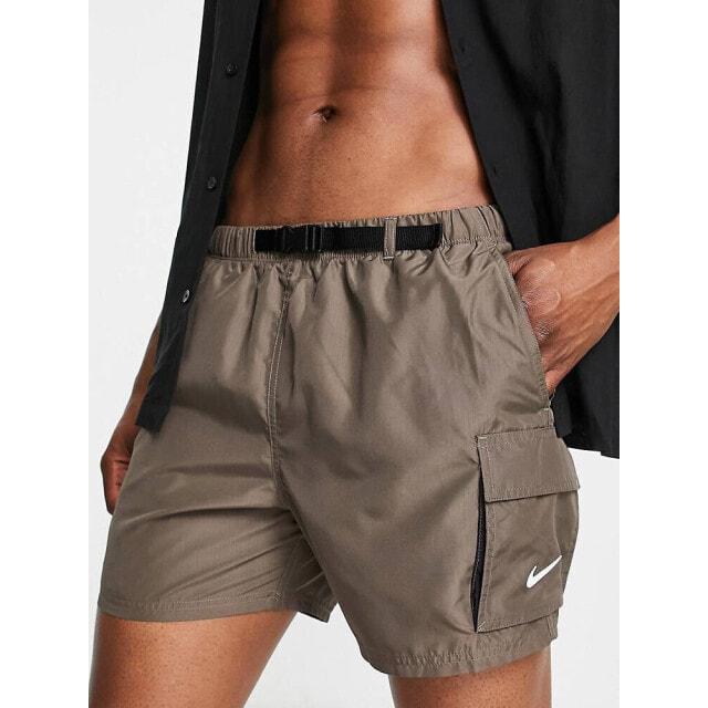 

Серые шорты карго Nike Swim 5 дюймов