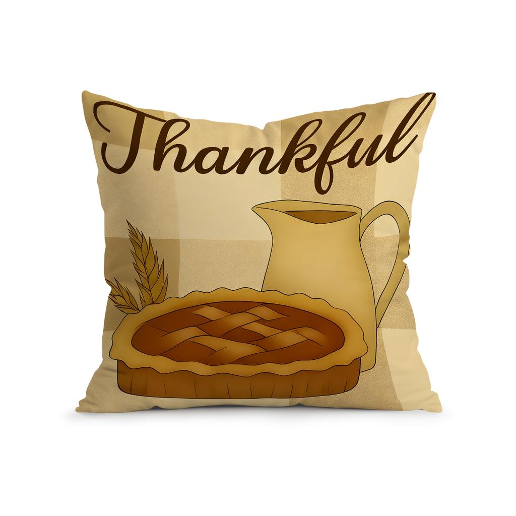 Retro Thanksgiving Cushions Pillowcase Polyester Cushion Cover Throw Pillow Sofa Decoration Pillowcover Home Car Sofa Decor