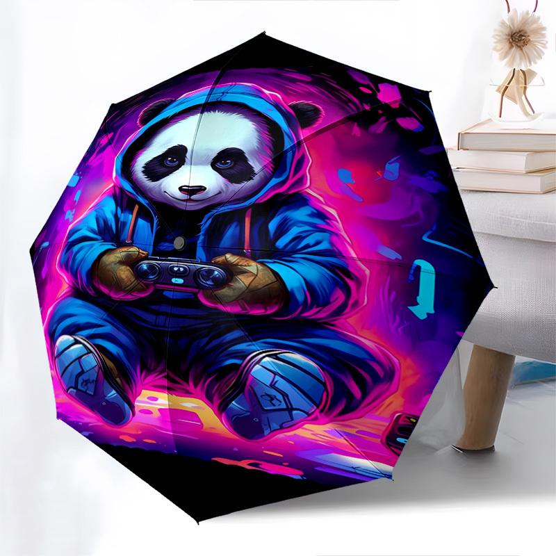 Gaming, Panda- Automatic umbrella,Suitable for Men and Women,Gifts for Fashion Lovers0903b