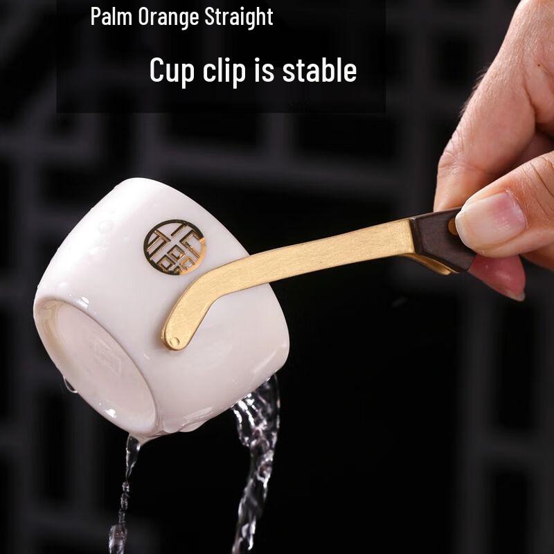 Premium Brass & Solid Wood Tea Ceremony Tool Set