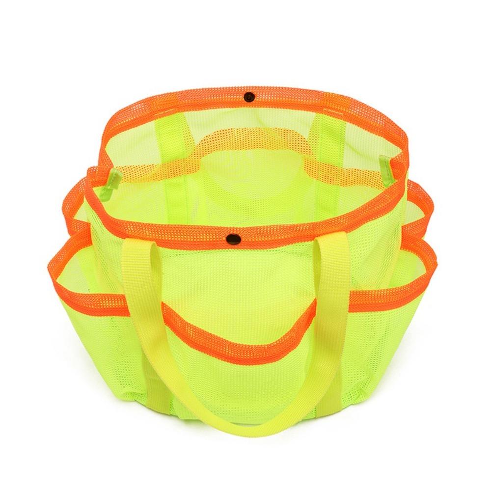 Portable Mesh Beach Storage Bag Breathable Toiletry Bag for Cruise Swim Vacation Essentials