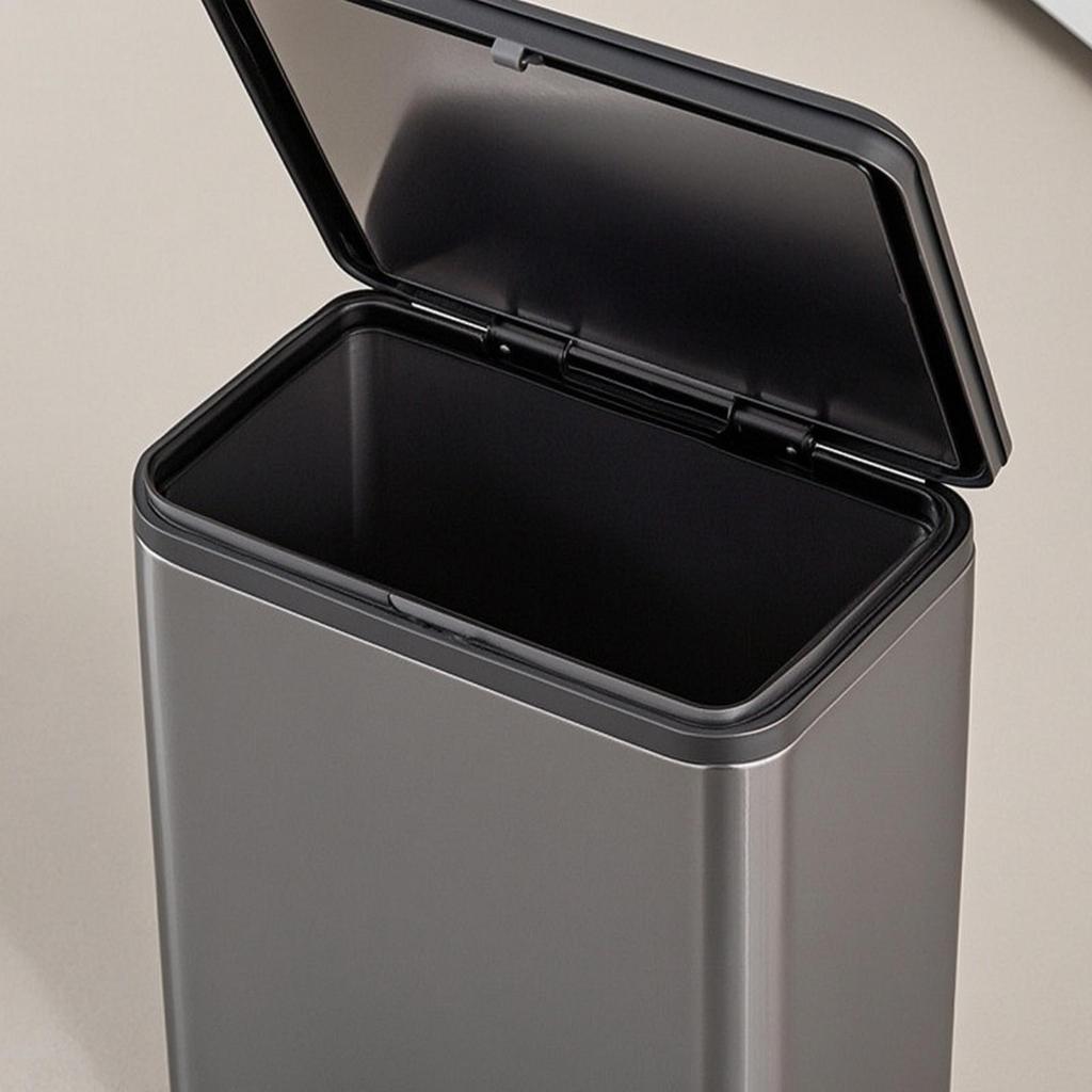 Wall-Mounted Trash Can Compact with Hanging Hook Garbage Bin Easy to
