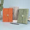 A5 Tri-fold Buckle Notebook Gift Set: Business, Meeting & Logo Printable Record Book