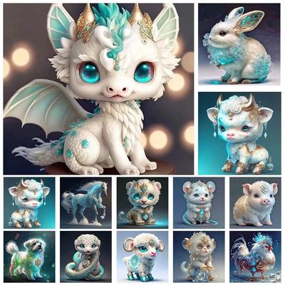 5D DIY Diamond Painting ,cartoon Dragon,for Adult and Kids,Embroidery Kits,Full Rhinestones Diamond Painting, Handmade Home Decor Gifts