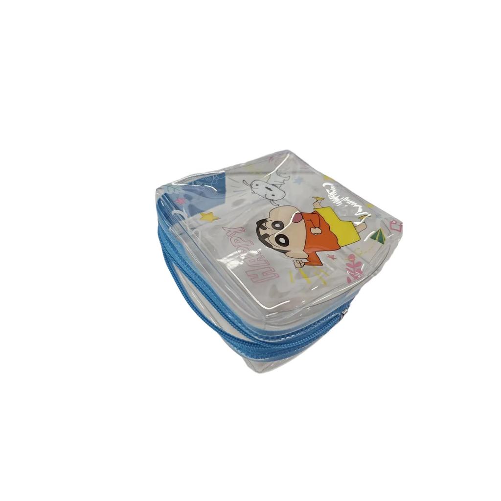 Daiso Korea Crayon Shin-chan Transparent Mini Pouch