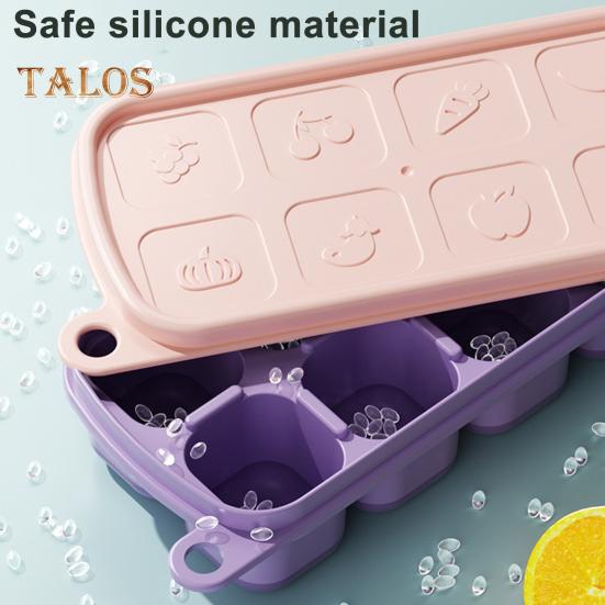 Silicone Ice Cube Mold BPA-Free Flexible Ice Tray Easy Release Stackable Ice Cube Maker for Cocktail Coffee Drinks