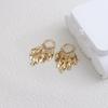Wheat Ear Leaves Fringed Ear Buckles In Temperament Metal Wind Earrings Personalized Creative Earrings Wholesale