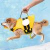 M-Modern-Dog Life Jacket Pet Vest Dog Swimsuit Big Dog Collar Harness Pet Dog Swimming Summer Swimwear Clothes Cute Bee Pet