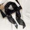 Scarf  for Women Versatile Neck Flower Scarf Versatile Striped Headband Hairband Scarf