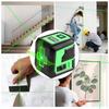 High-Precision Green Light Mini Laser Leveler with Automatic Cross 2-Line Projection