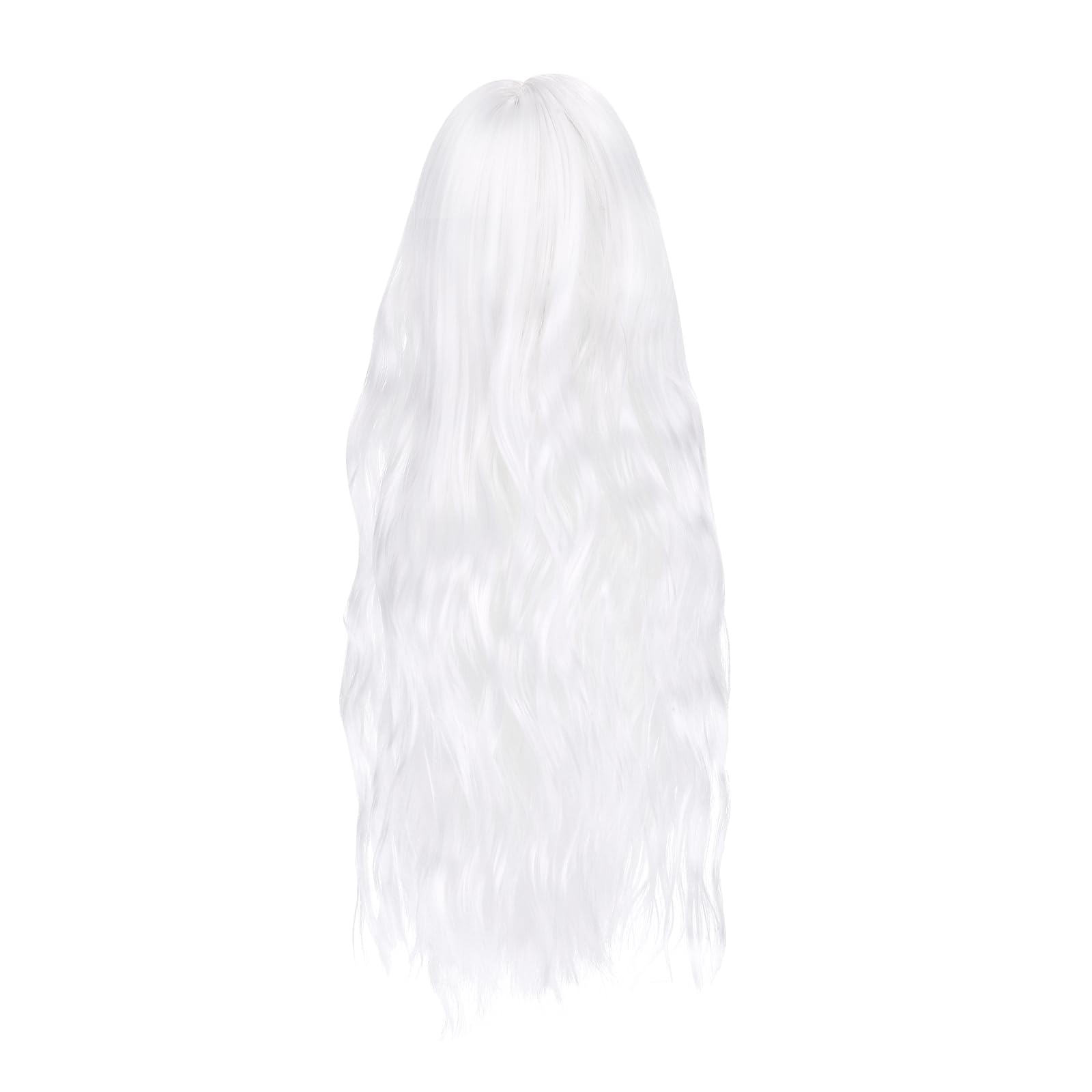 

PATIKIL 14 Long Hair Doll Wig for 22-23cm Head Circumference, Soft Silk Toy Head Wig Hair Accessory, DIY Handmade, Moon White