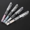 4Pcs 0.5mm F Point Transparent Fountain Pen Stationery Supplies for Office Home Daily Writing